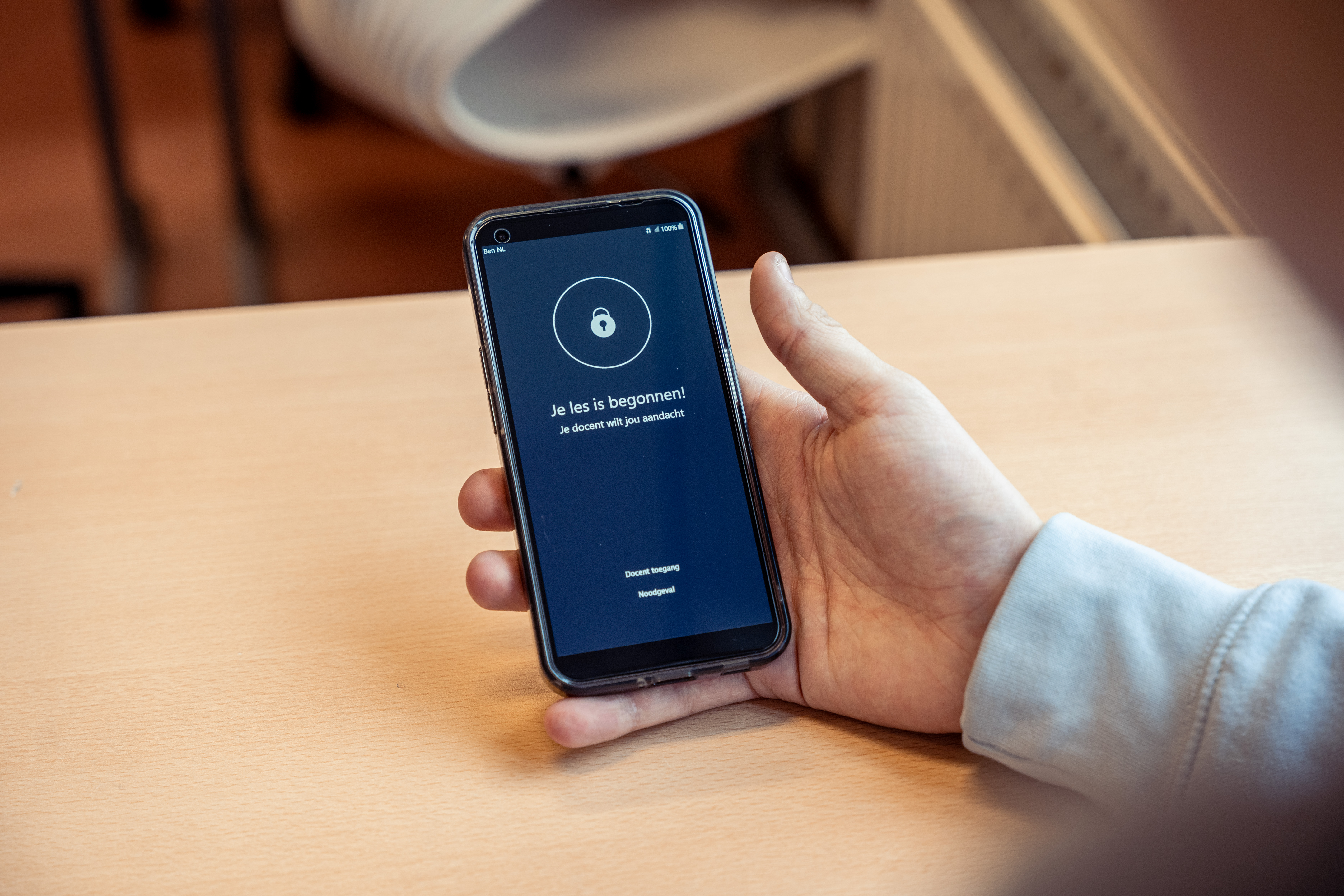 Edulock learning platform foto (Tijdelijk nog een hoed)